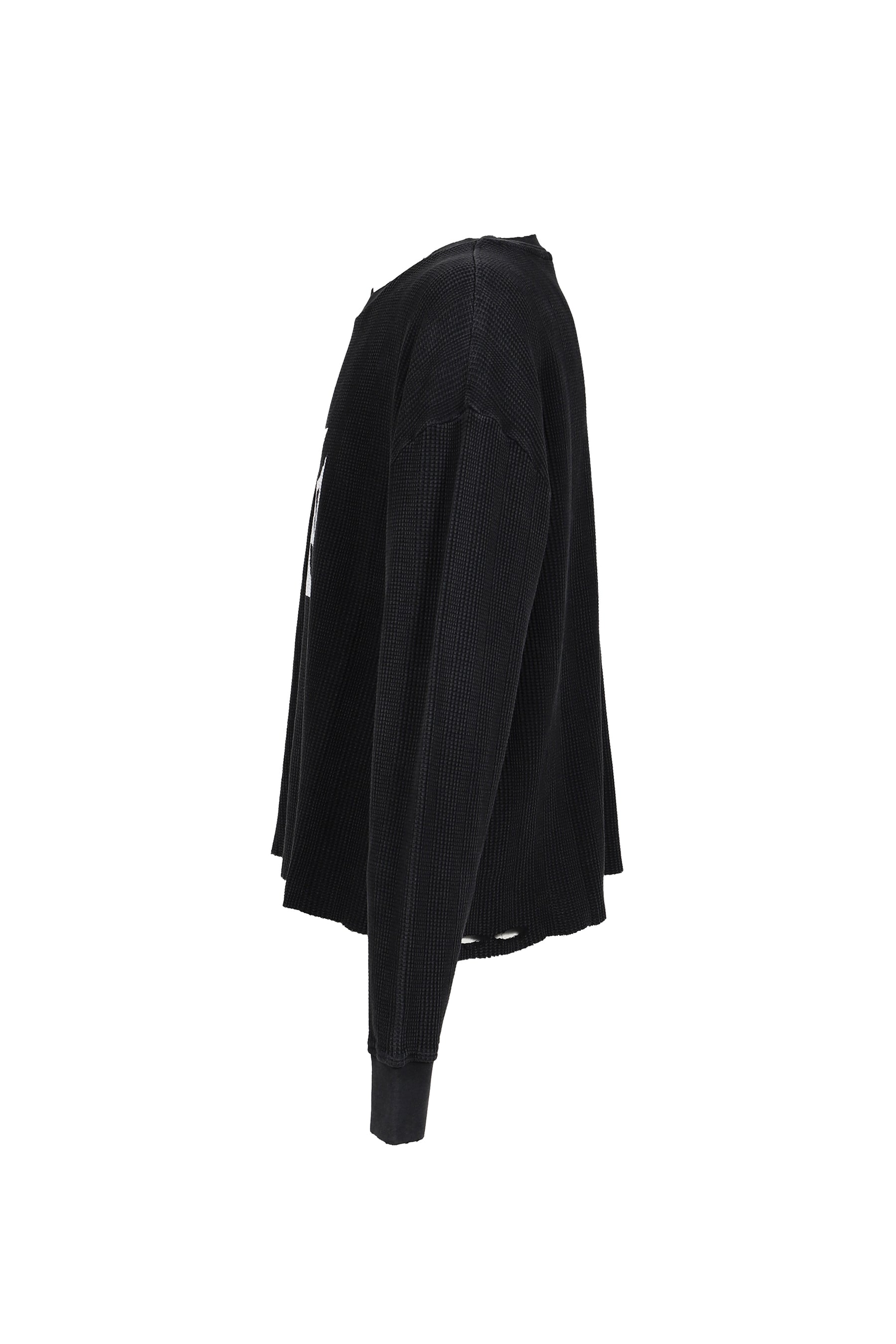 DESTROYER CROSS WAFFLE LS / VINTAGE BLK