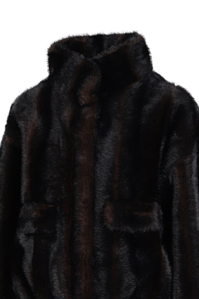 IRIS SHAVED MINK BOMBER / NOIR MULTI