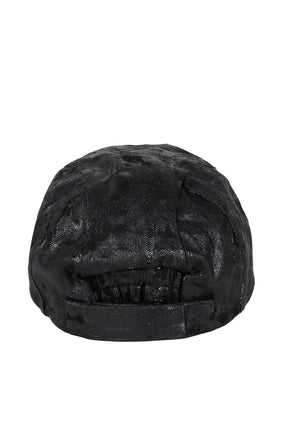 HAND COATED HORSE SHOE CRAB CAP / OIL BLK