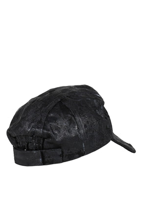 HAND COATED HORSE SHOE CRAB CAP / OIL BLK