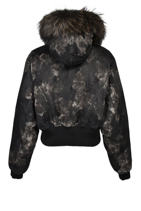 KIEFER WAXED BOMBER / RUST BLK