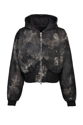 KIEFER WAXED BOMBER / RUST BLK