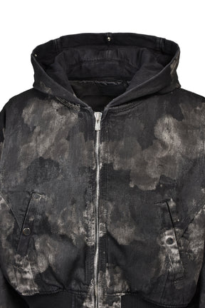 KIEFER WAXED BOMBER / RUST BLK