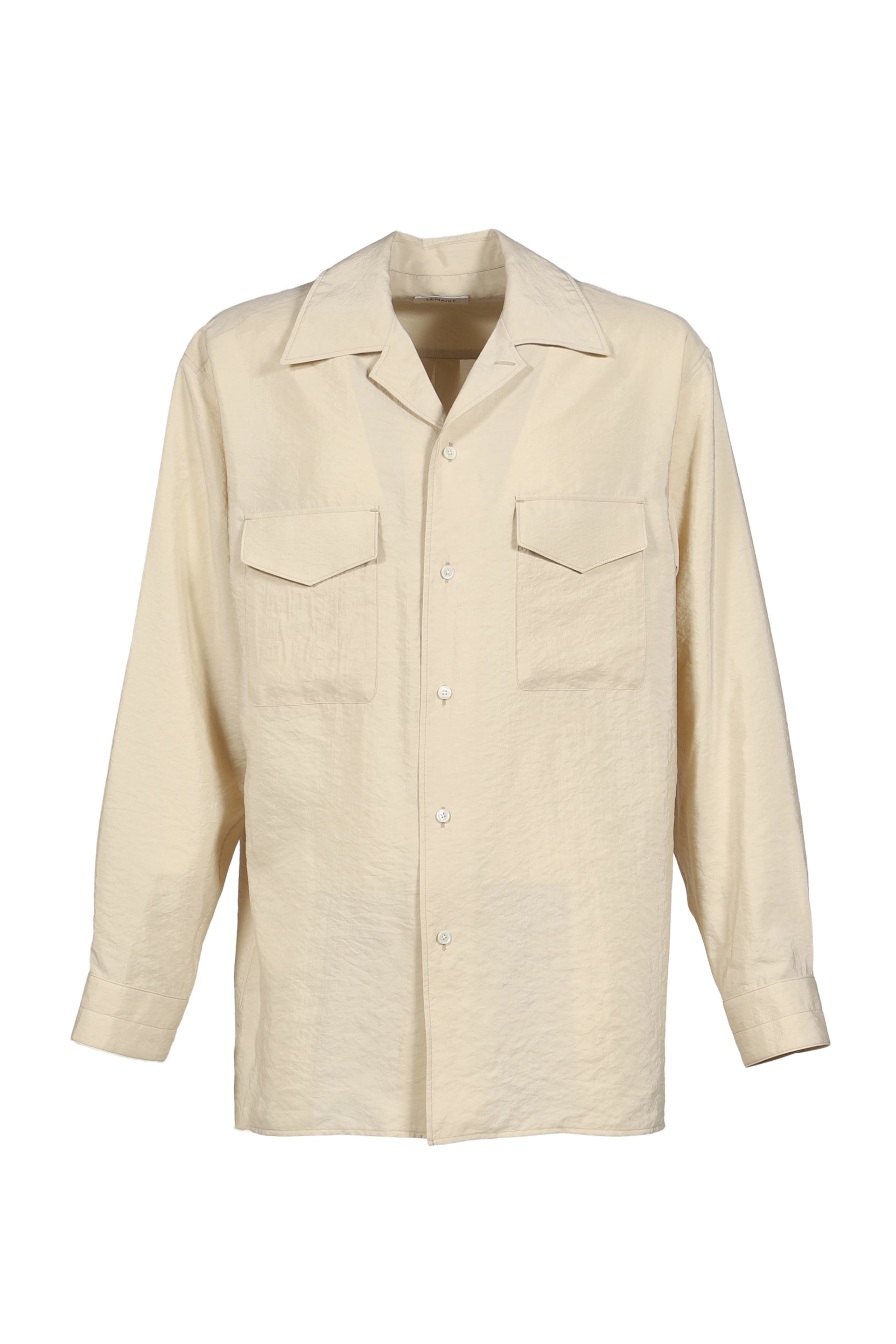 CONVERTIBLE COLLAR SHIRT / OAT MILK