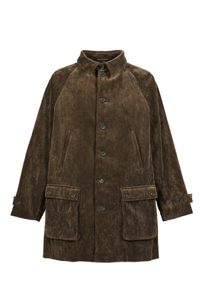 CORDUROY 6 BUTTON RAGLAN JACKET / BRW