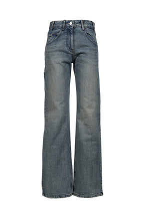 DENIM TRUCKER PANTS / BLU 