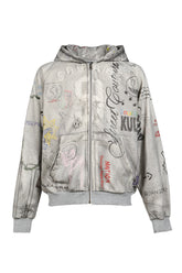 TAGGED ZIP UP / GRY