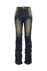 LOOSED LEG DENIM PANTS / BLU