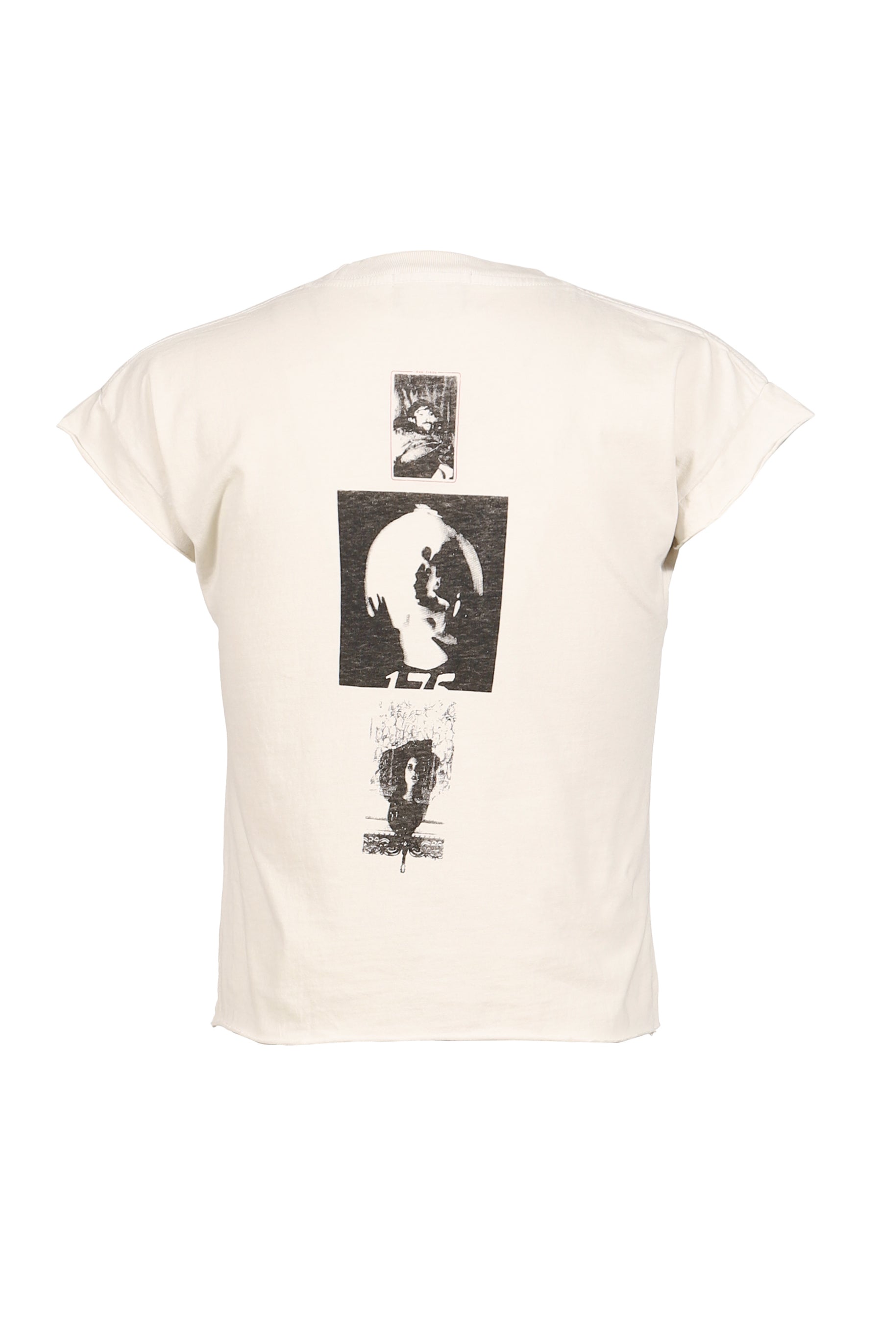 THE CYCLE OF ABUSE SHRUNKEN T-SHIRT / FADED WHT