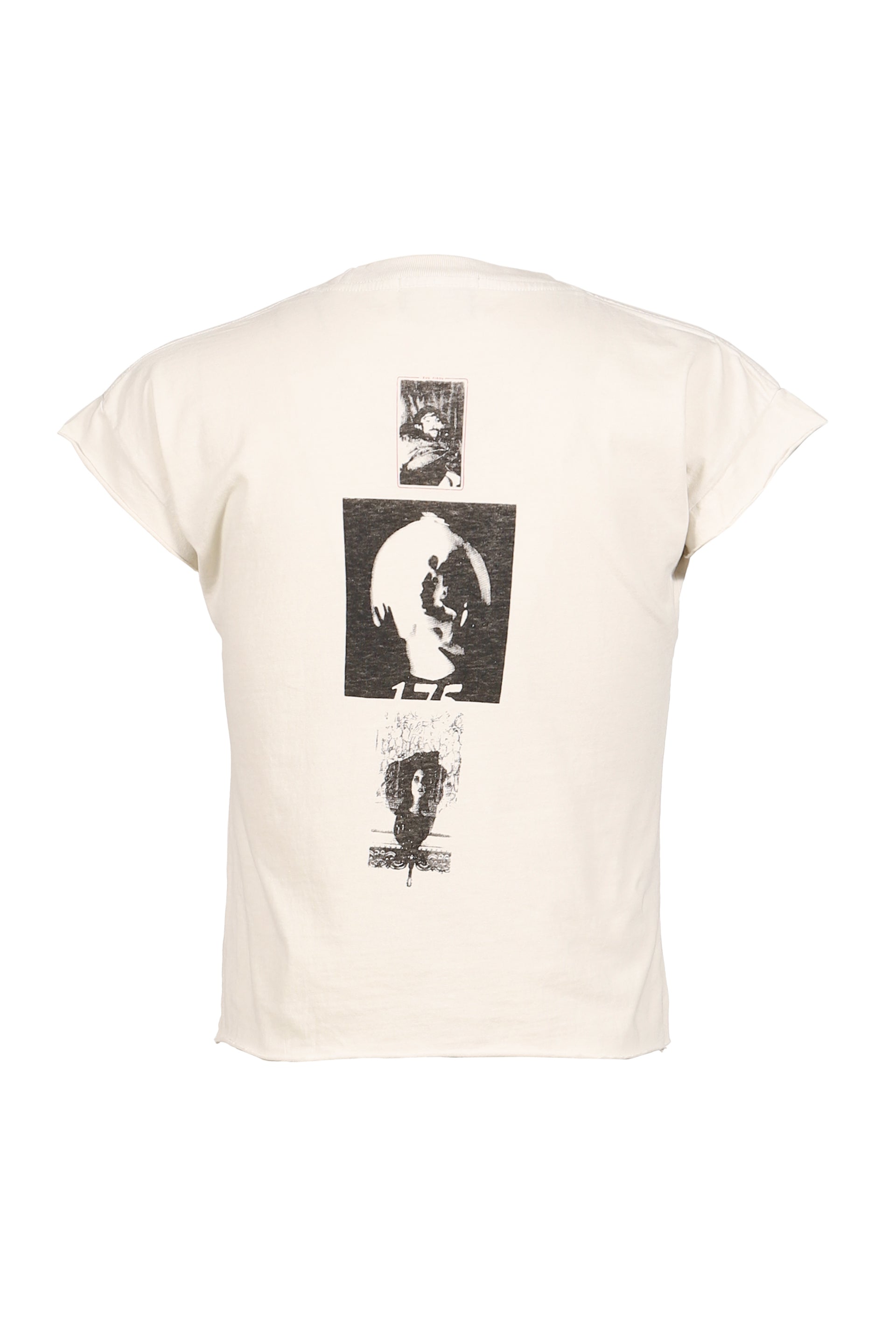 THE CYCLE OF ABUSE SHRUNKEN T-SHIRT / FADED WHT