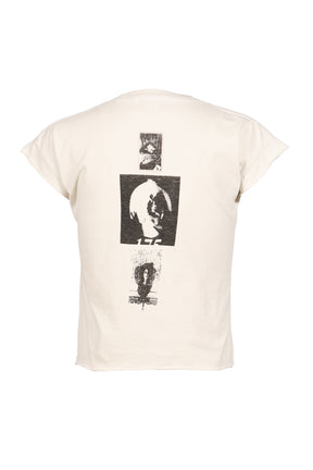 THE CYCLE OF ABUSE SHRUNKEN T-SHIRT / FADED WHT
