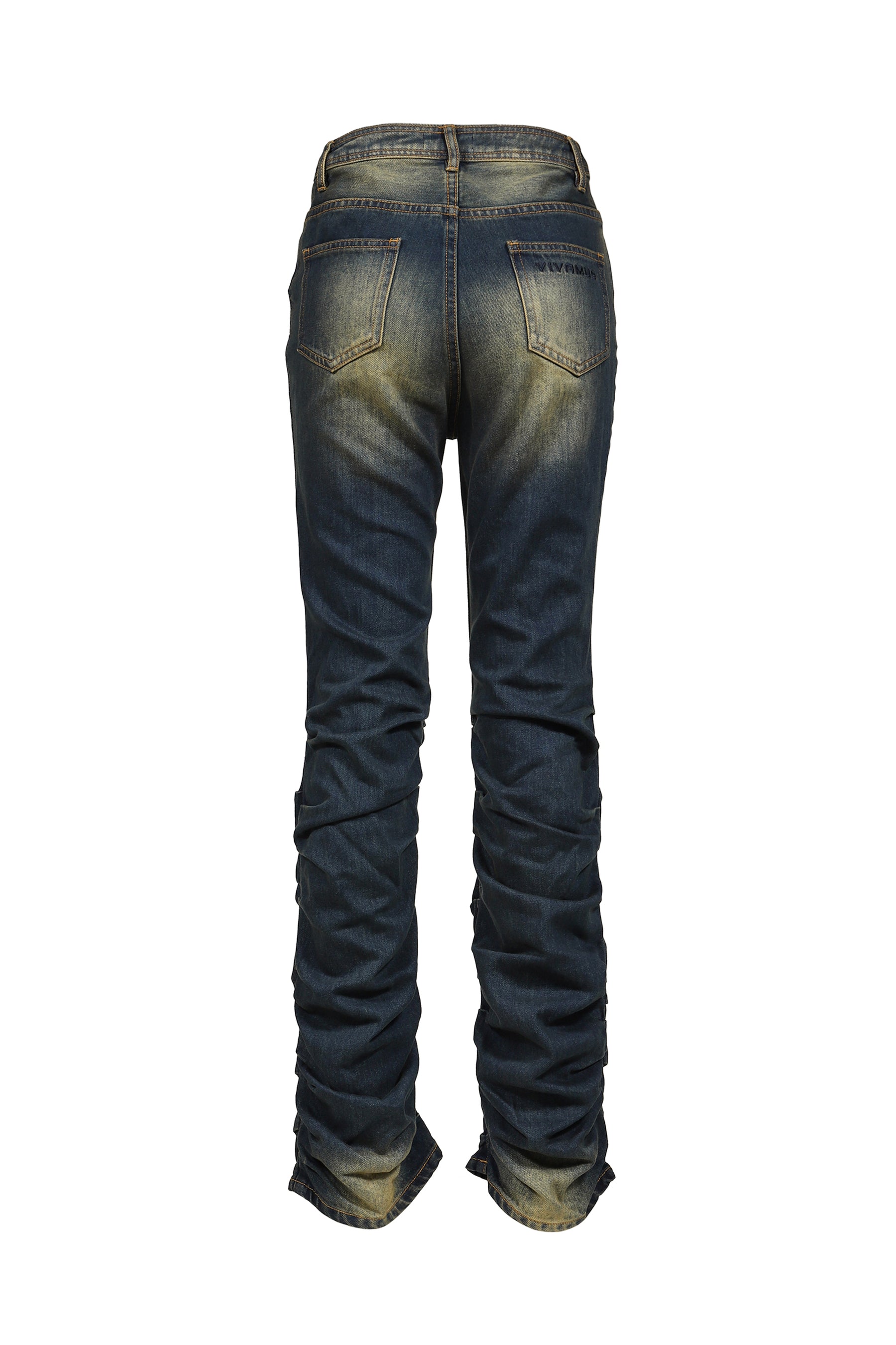 LOOSED LEG DENIM PANTS / BLU