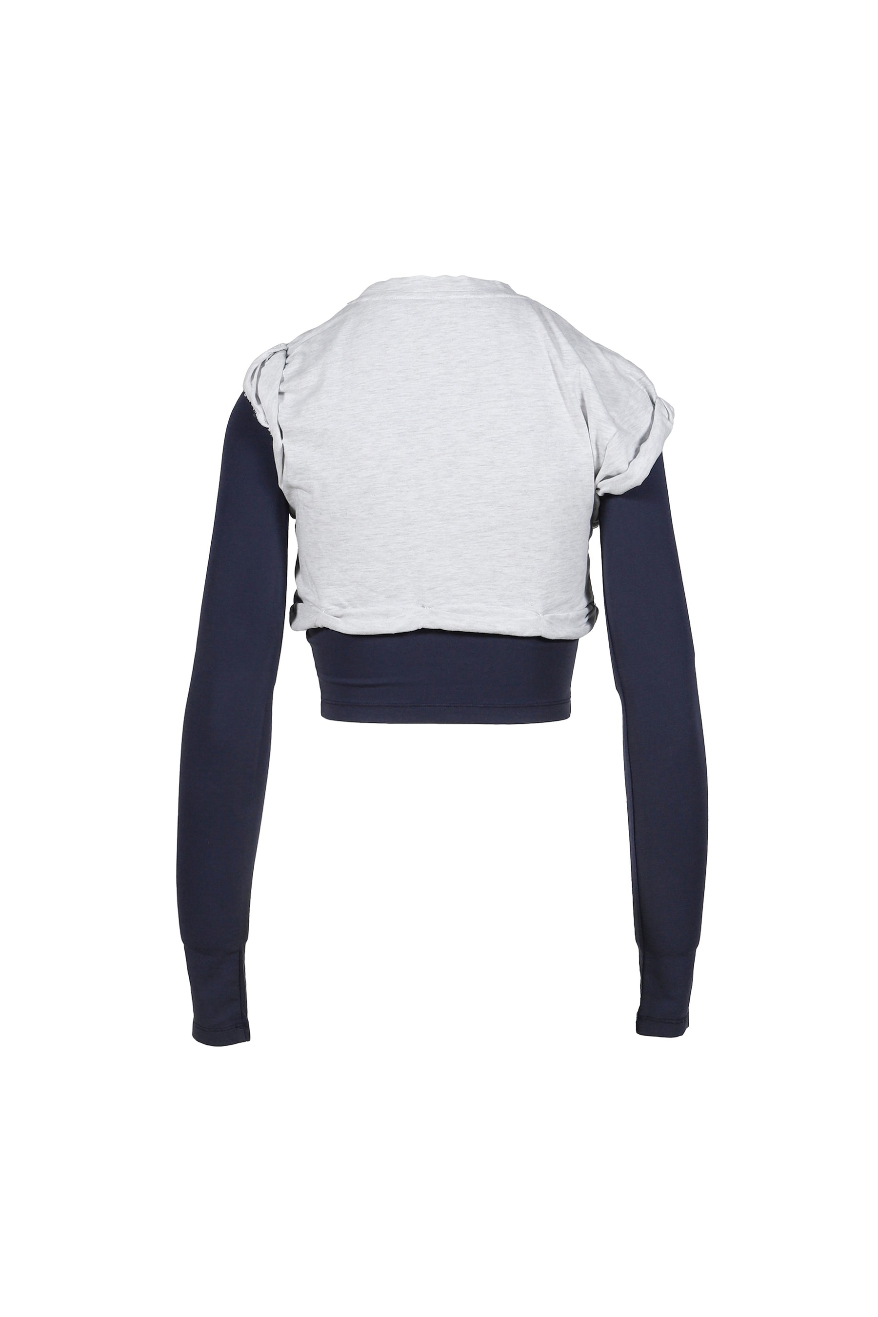 ROLL-UP LAYERED T-SHIRT / NVY