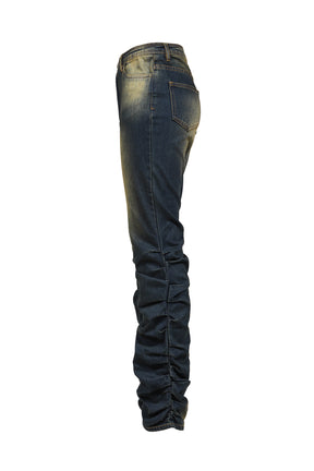 LOOSED LEG DENIM PANTS / BLU