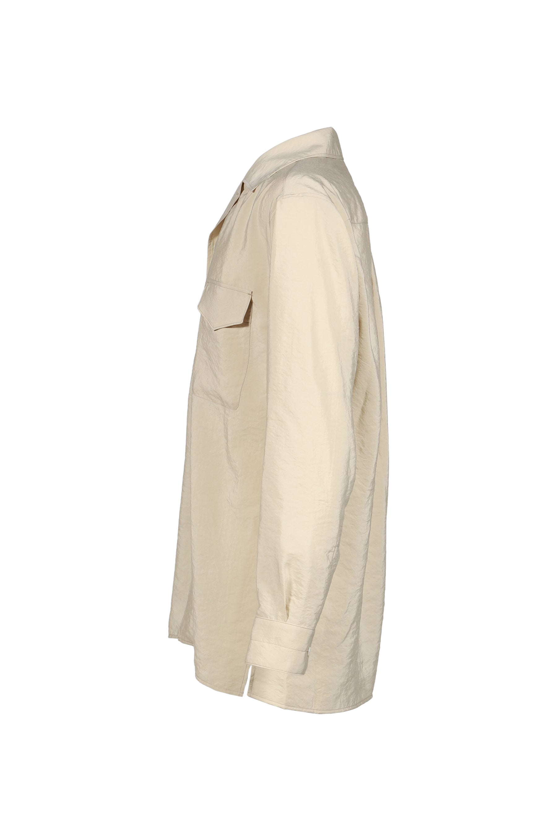 CONVERTIBLE COLLAR SHIRT / OAT MILK