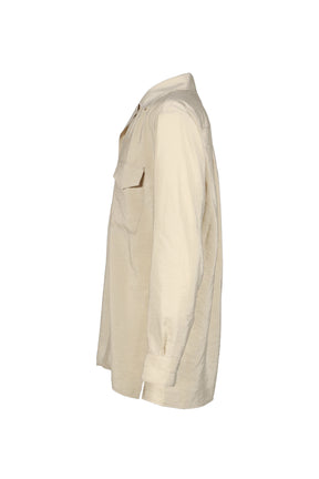 CONVERTIBLE COLLAR SHIRT / OAT MILK