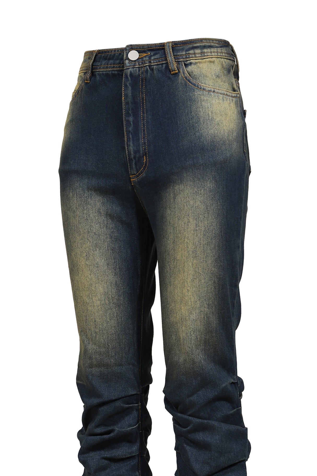 LOOSED LEG DENIM PANTS / BLU