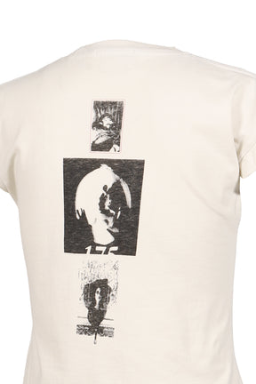 THE CYCLE OF ABUSE SHRUNKEN T-SHIRT / FADED WHT