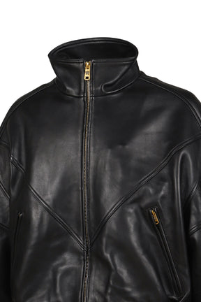 RUFF RIDER LEATHER JACKET / BLK 