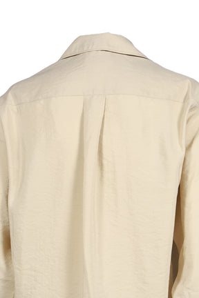 CONVERTIBLE COLLAR SHIRT / OAT MILK