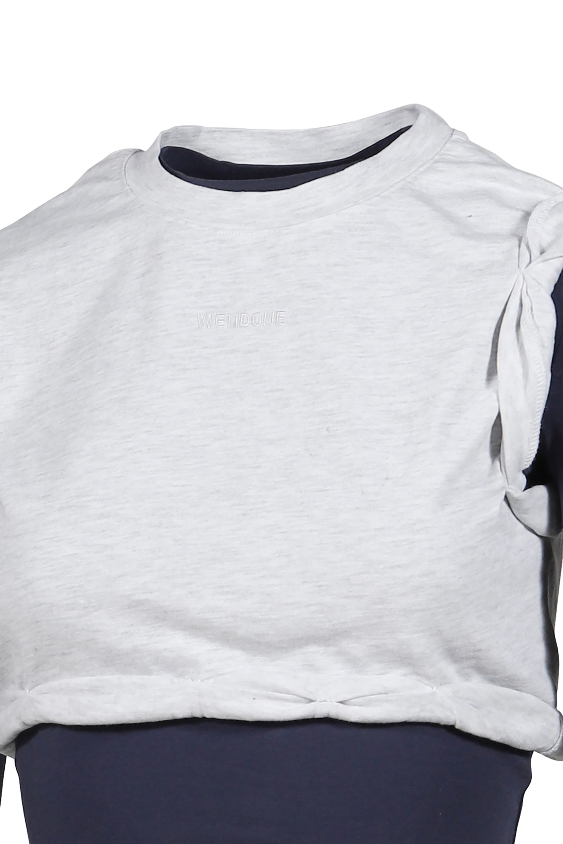 ROLL-UP LAYERED T-SHIRT / NVY