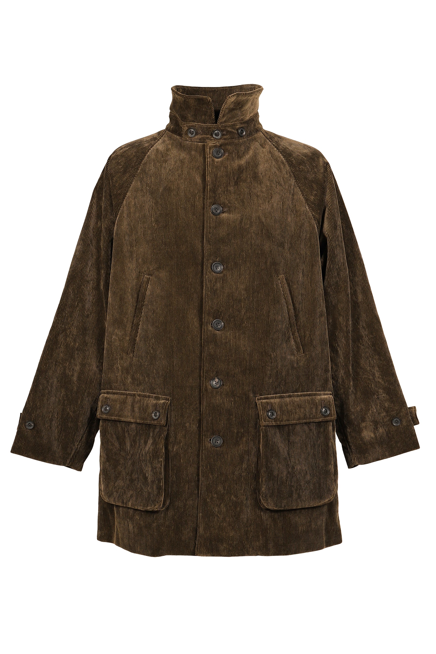 CORDUROY 6 BUTTON RAGLAN JACKET / BRW