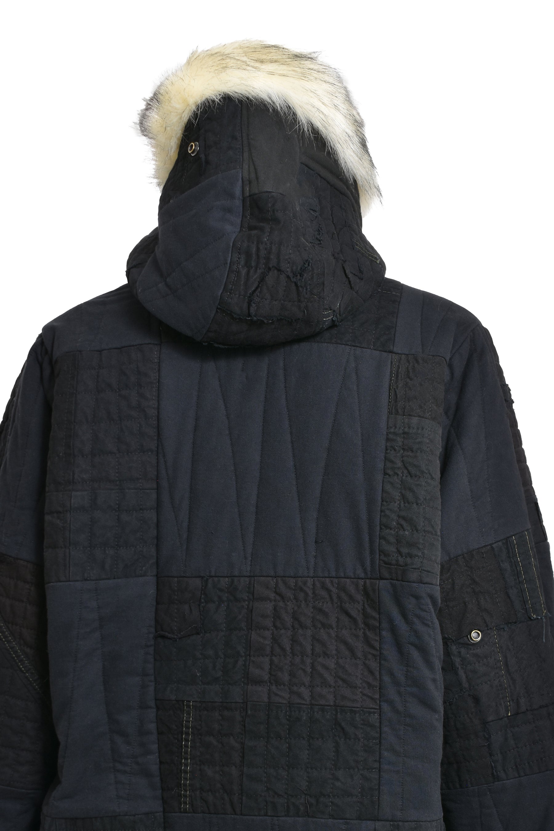 Greg Lauren BLACK SCRAPWORK RETRO PUFFY / BLK