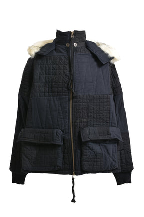 Greg Lauren BLACK SCRAPWORK RETRO PUFFY / BLK