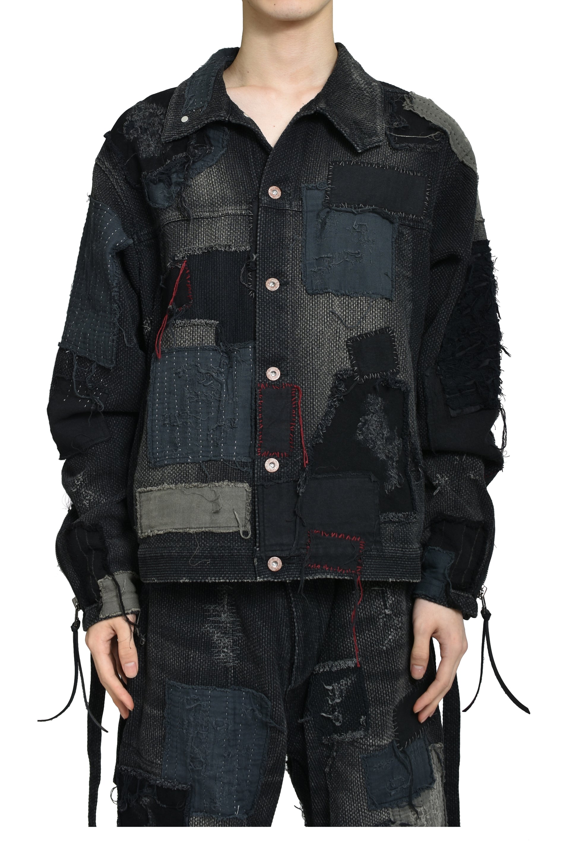 CRUST SASHIKO JACQUARD JACKET / BLK
