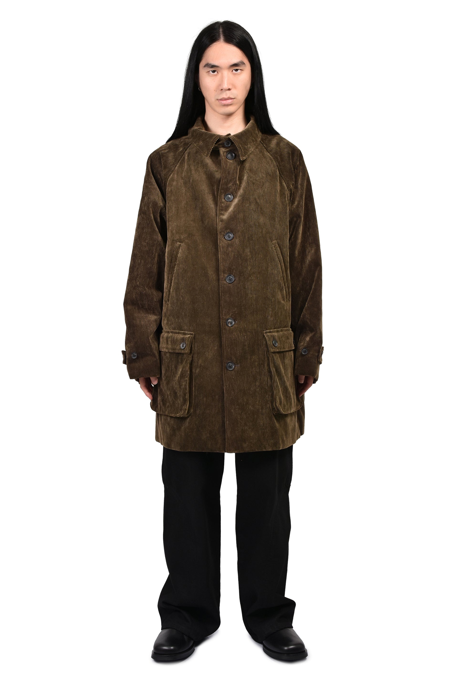 CORDUROY 6 BUTTON RAGLAN JACKET / BRW