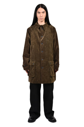 CORDUROY 6 BUTTON RAGLAN JACKET / BRW