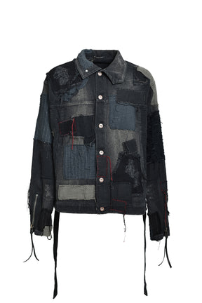 CRUST SASHIKO JACQUARD JACKET / BLK