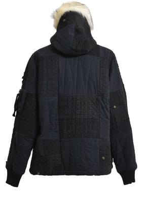 Greg Lauren BLACK SCRAPWORK RETRO PUFFY / BLK