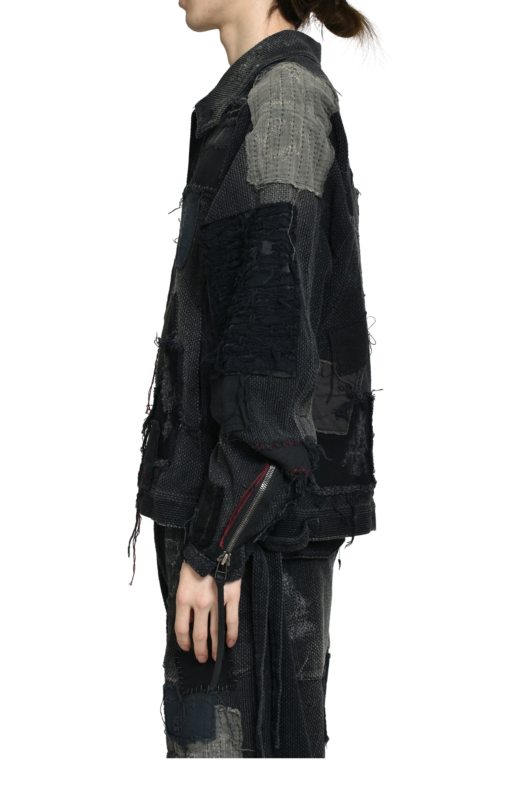 CRUST SASHIKO JACQUARD JACKET / BLK