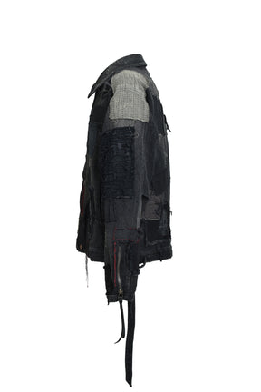 CRUST SASHIKO JACQUARD JACKET / BLK