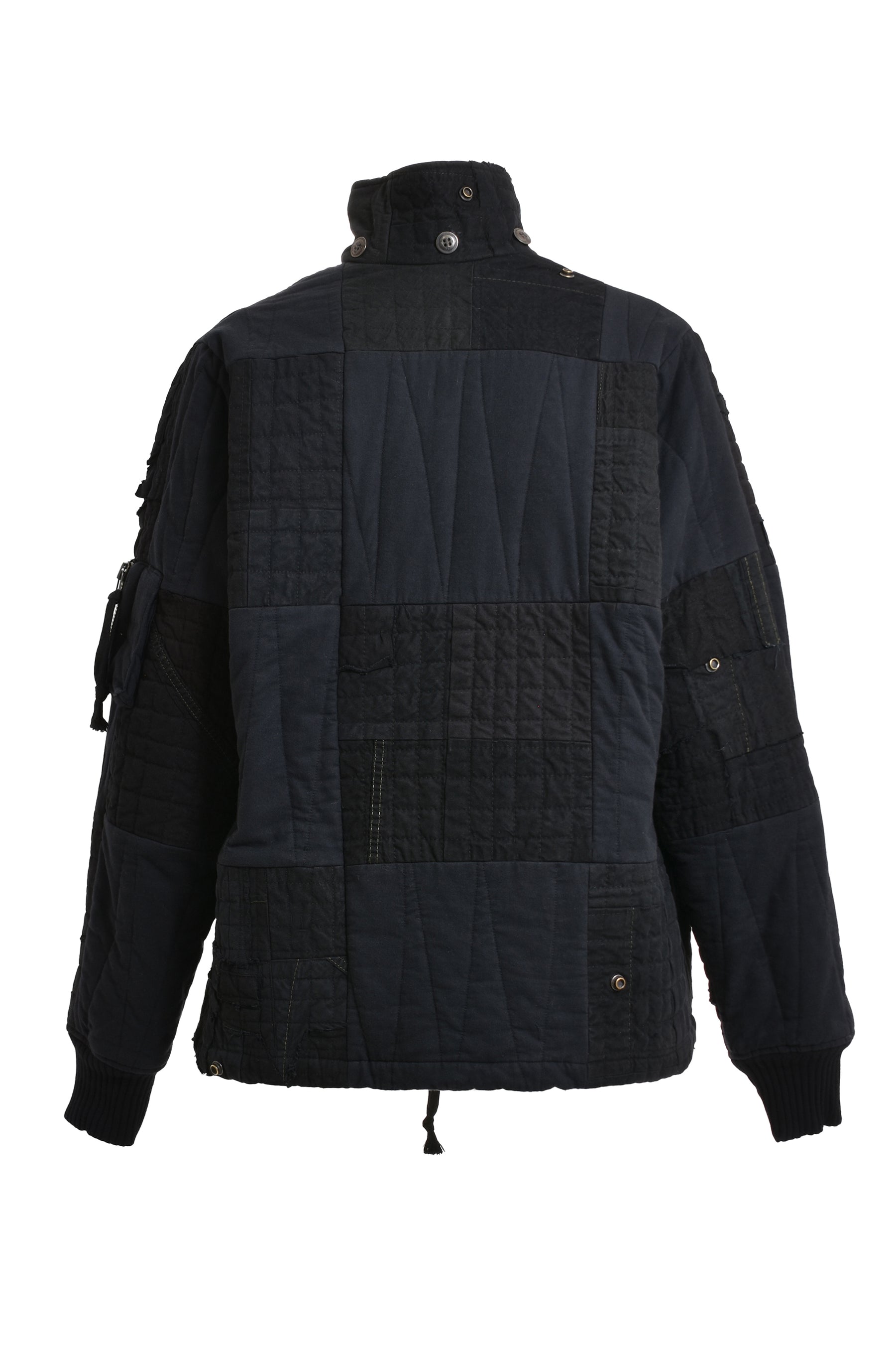 Greg Lauren BLACK SCRAPWORK RETRO PUFFY / BLK