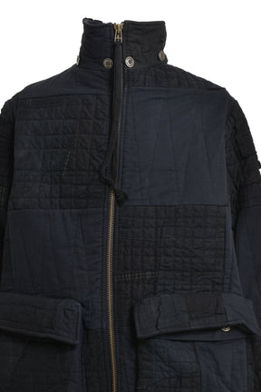 Greg Lauren BLACK SCRAPWORK RETRO PUFFY / BLK