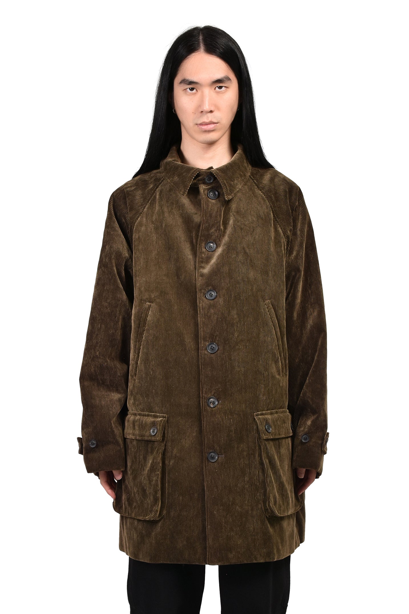 CORDUROY 6 BUTTON RAGLAN JACKET / BRW