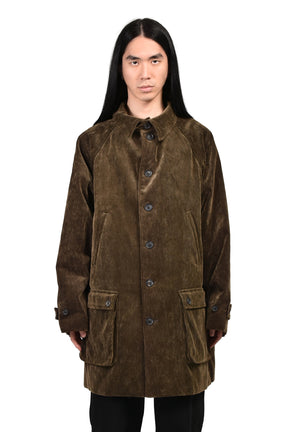 CORDUROY 6 BUTTON RAGLAN JACKET / BRW