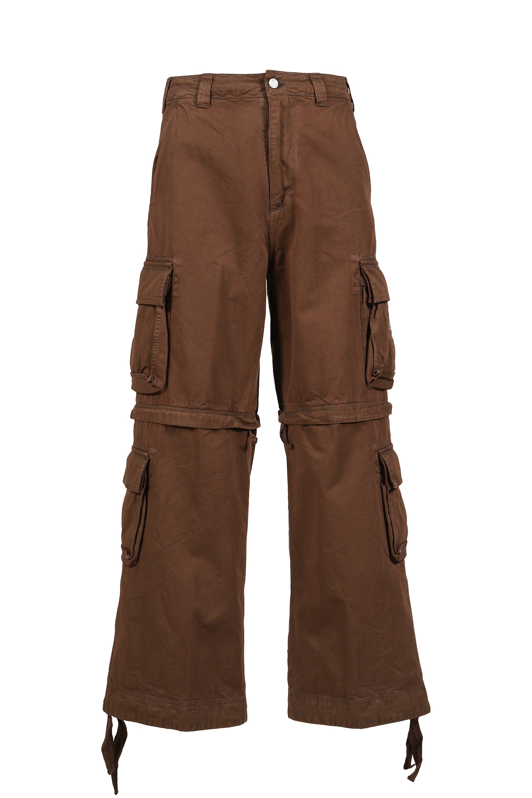 ZIP-OFF CARGO PANTS WOVEN / BRW