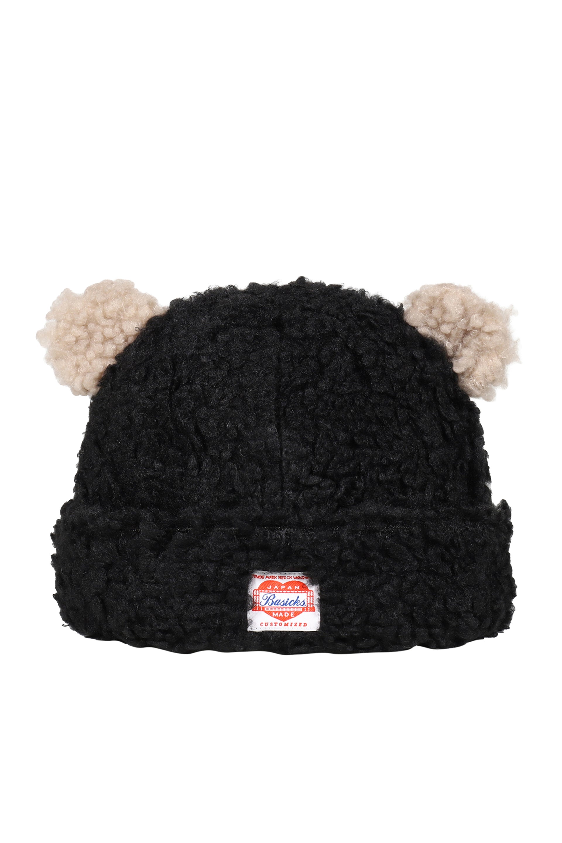 BEAR BEANIE / BLK×BRW