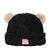 BEAR BEANIE / BLK×BRW