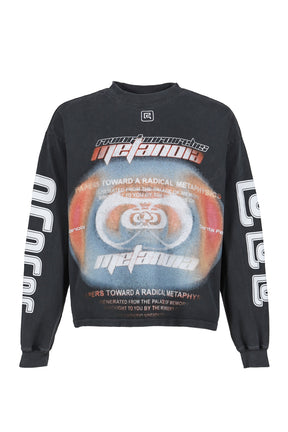 DIVINITY PAPER GARDEN LS TEE / FADED BLK