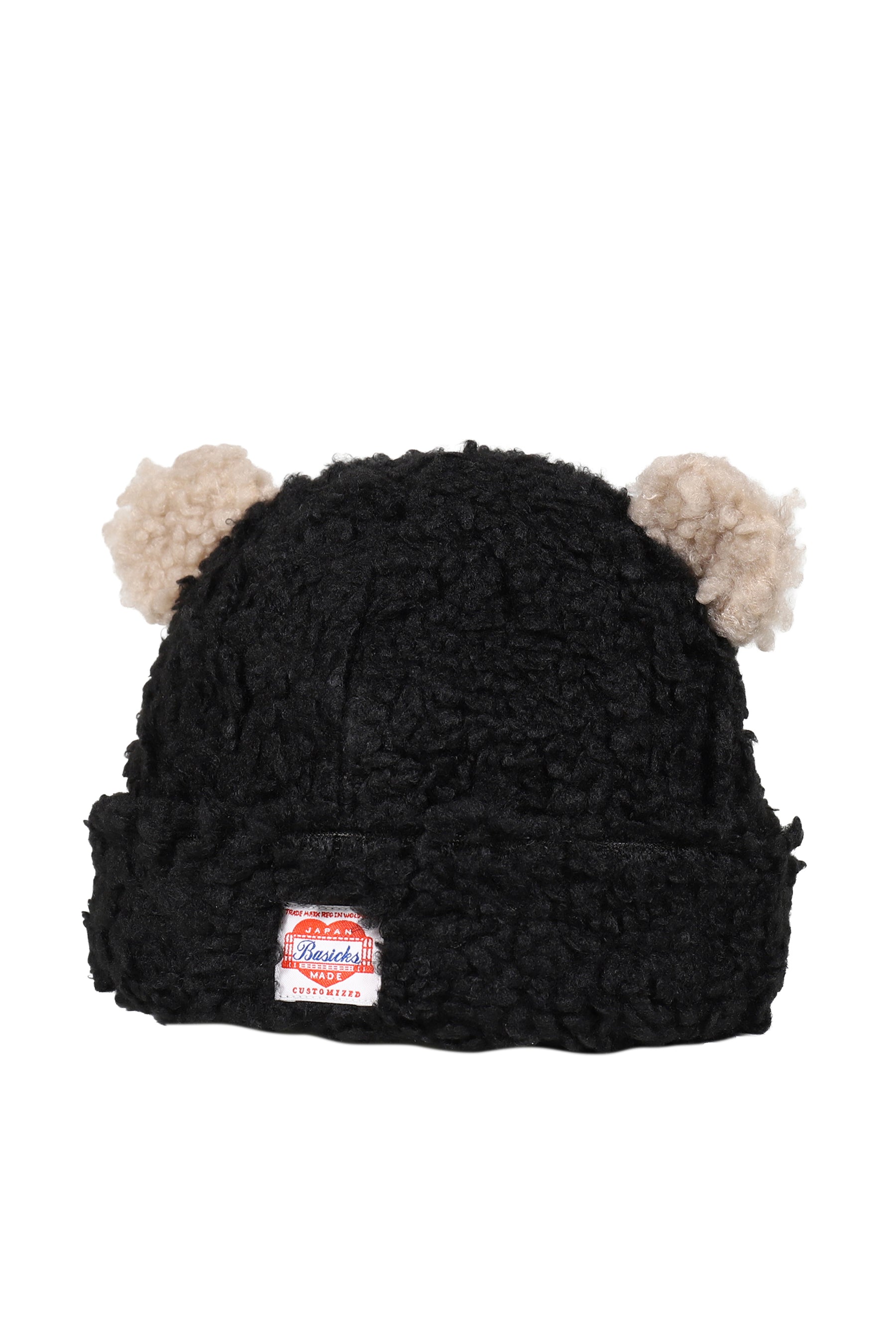 BEAR BEANIE / BLK×BRW