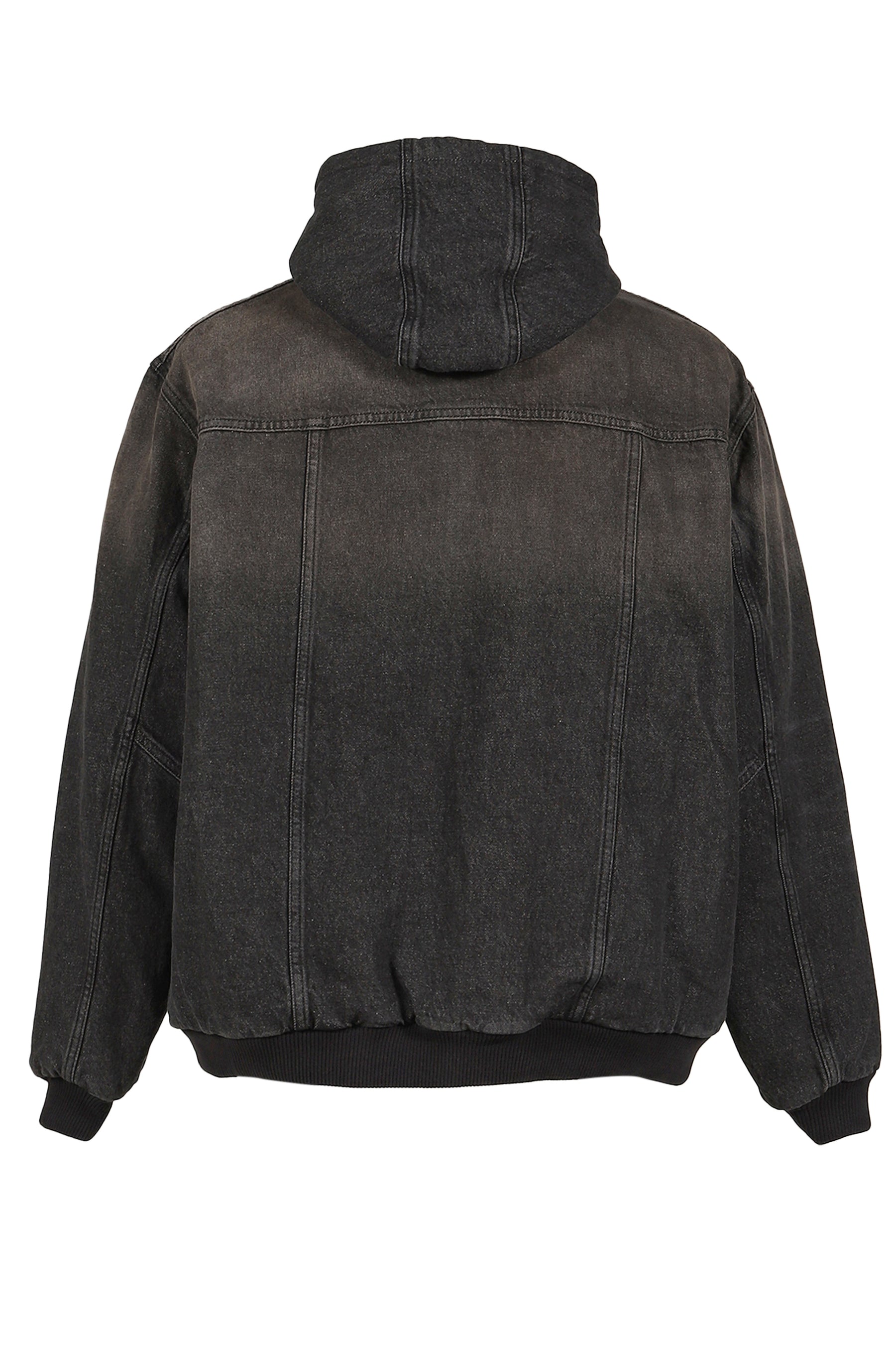 HOODED JACKET / WET BLK
