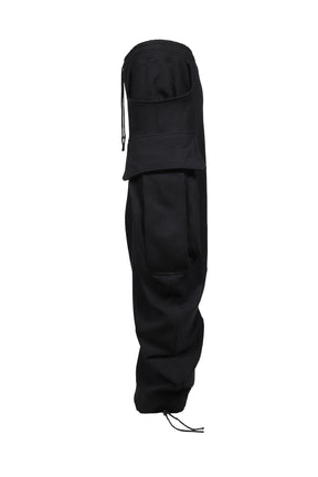CARGO X4 SWEATPANTS JERSEY / BLK