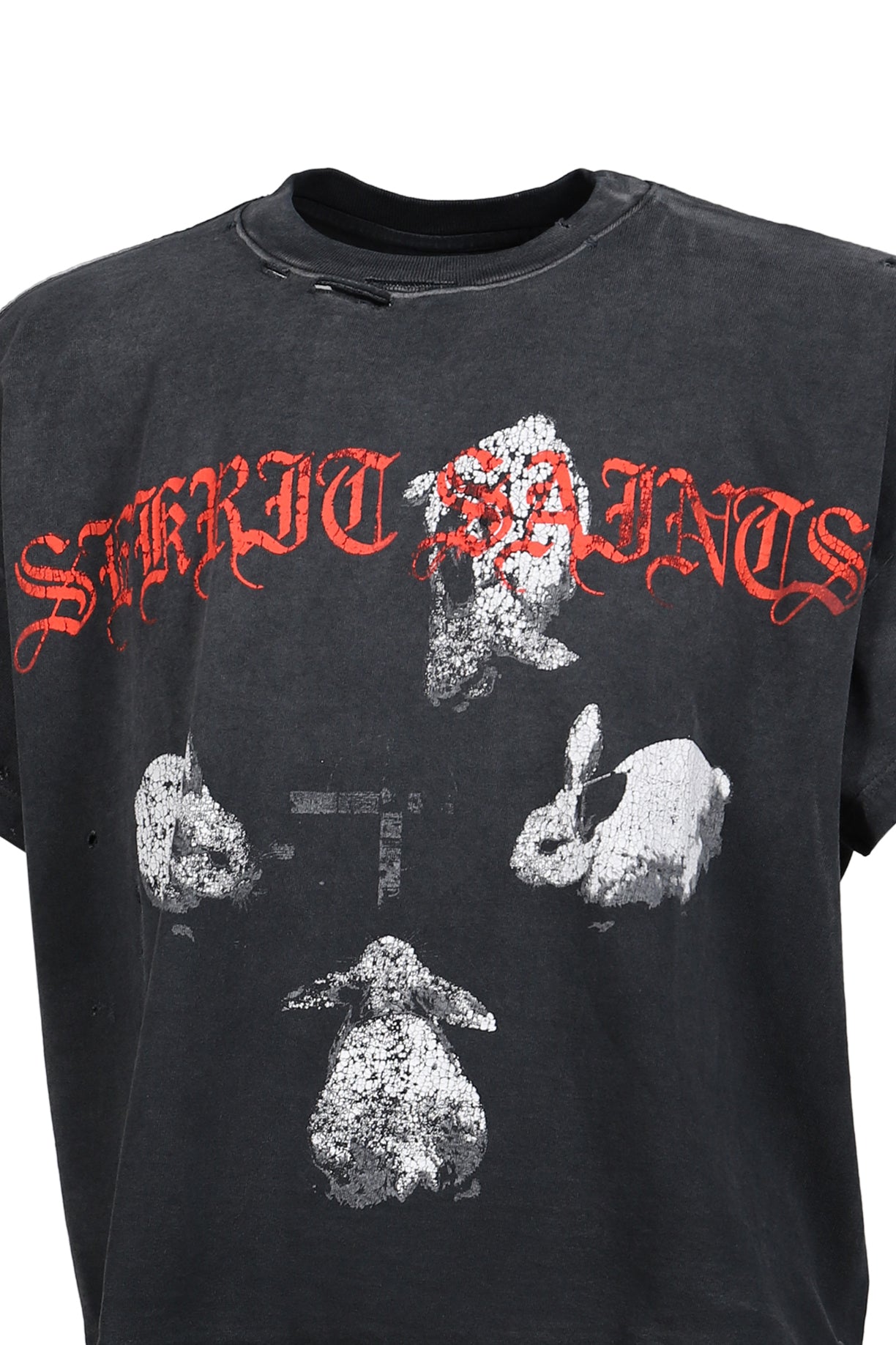 IRON BUNNY T-SHIRT / VINTAGE BLK