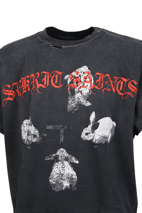 IRON BUNNY T-SHIRT / VINTAGE BLK