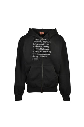 INTERNET SCAMS HOODIE / BLK