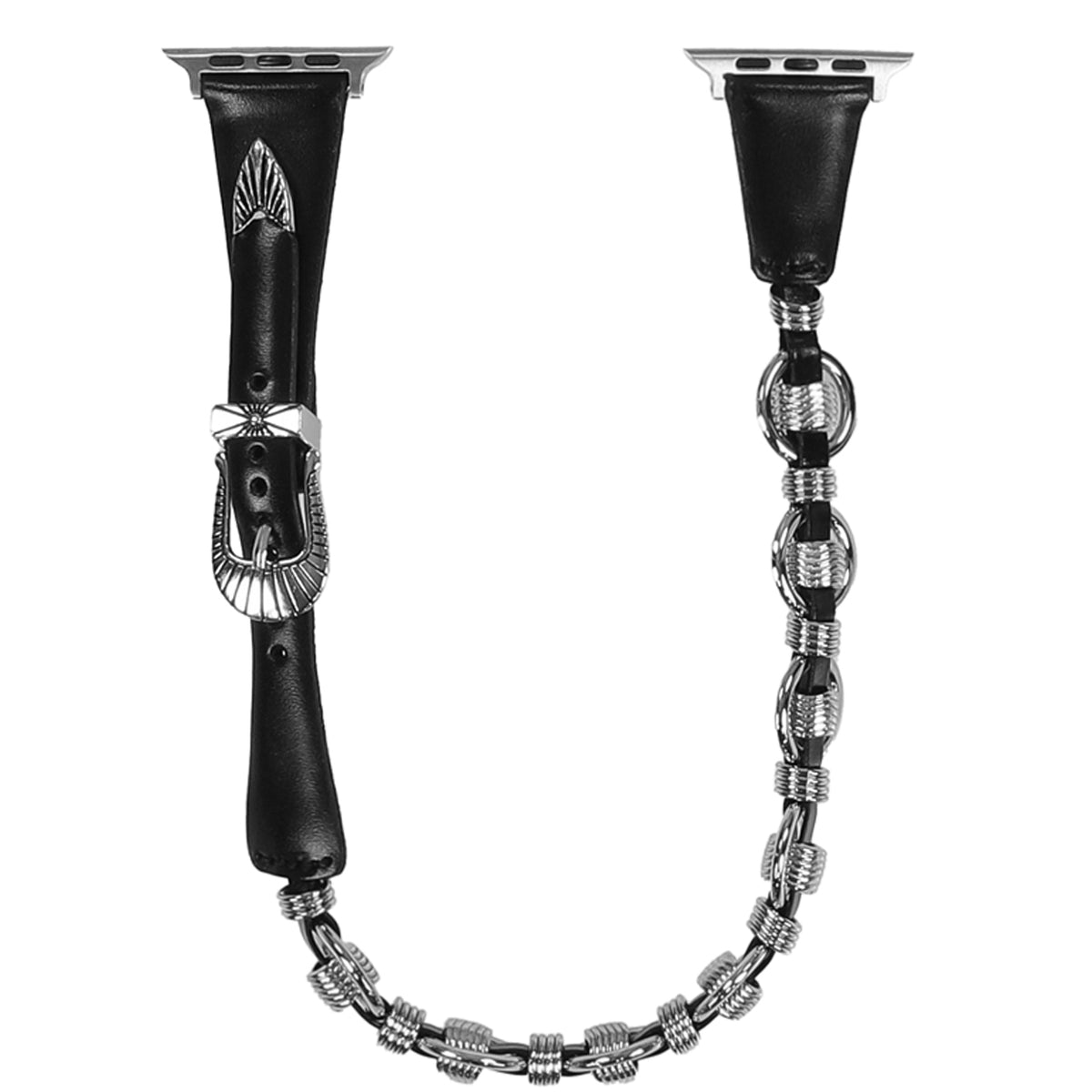 TOGA TOO トーガトゥー SS26 RING METAL WATCH BELT / BLK - NUBIAN